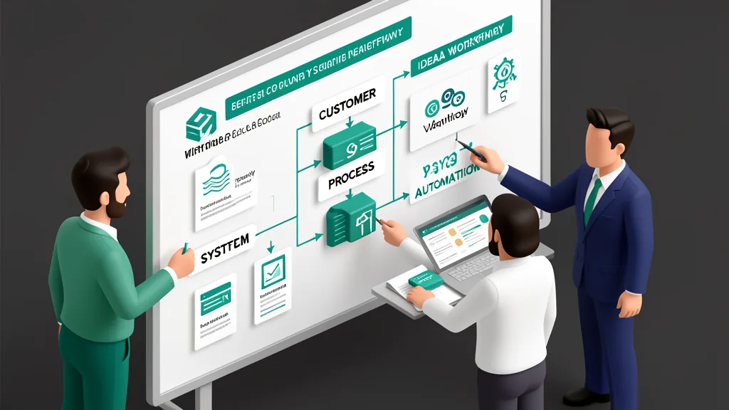 Equipe de TI e liderança da empresa mapeiam o processo que será transformado em software