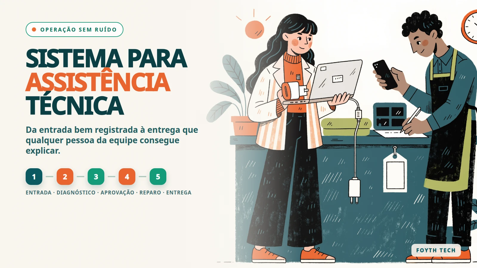 Sistema para assistência técnica: da entrada à entrega